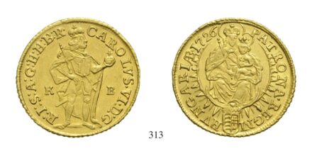 III. Károly (1711-1740), Dukát, Au, 1726, Körmöcbánya
