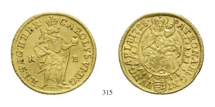 III. Károly (1711-1740), Dukát, Au, 1728, Körmöcbánya