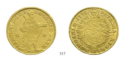 III. Károly (1711-1740), Dukát, Au, 1732, Körmöcbánya