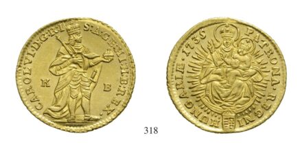 III. Károly (1711-1740), Dukát, Au, 1735, Körmöcbánya