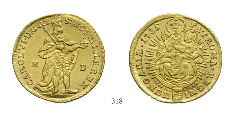 III. Károly (1711-1740), Dukát, Au, 1735, Körmöcbánya
