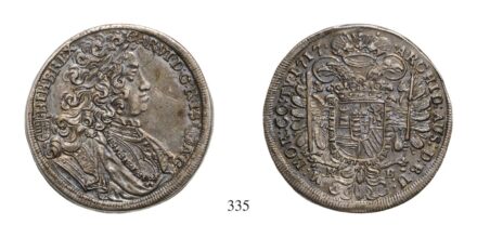 III. Károly (1711-1740), 1/2 Tallér, Ag, 1717, Körmöcbánya