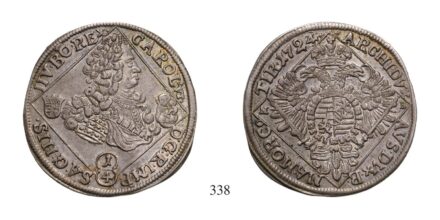 III. Károly (1711-1740), 1/4 tallér, Ag, 1724, Nagybánya