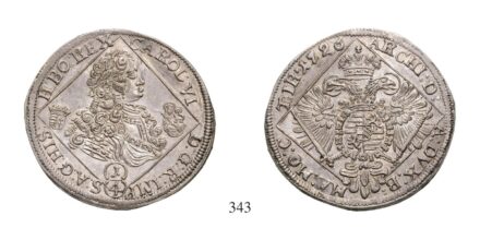 III. Károly (1711-1740), 1/4 tallér, Ag, 1726, Nagybánya