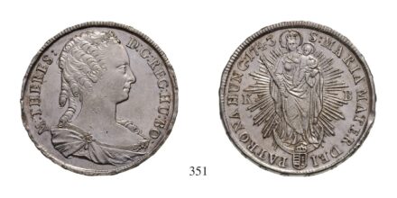 Mária Terézia (1740-1780), Tallér, Ag, 1743, Körmöcbánya