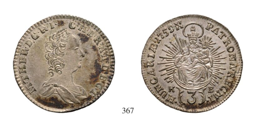 Mária Terézia (1740-1780), 3 Krajcár, Ag, 1759, Körmöcbánya