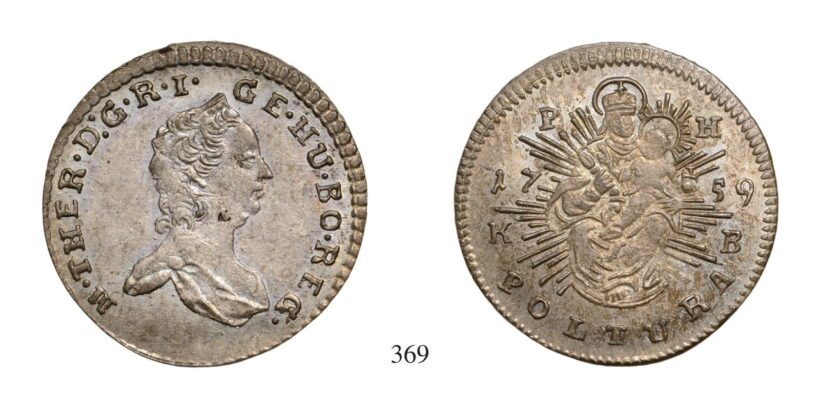 Mária Terézia (1740-1780), Poltura, Ag, 1759, Körmöcbánya
