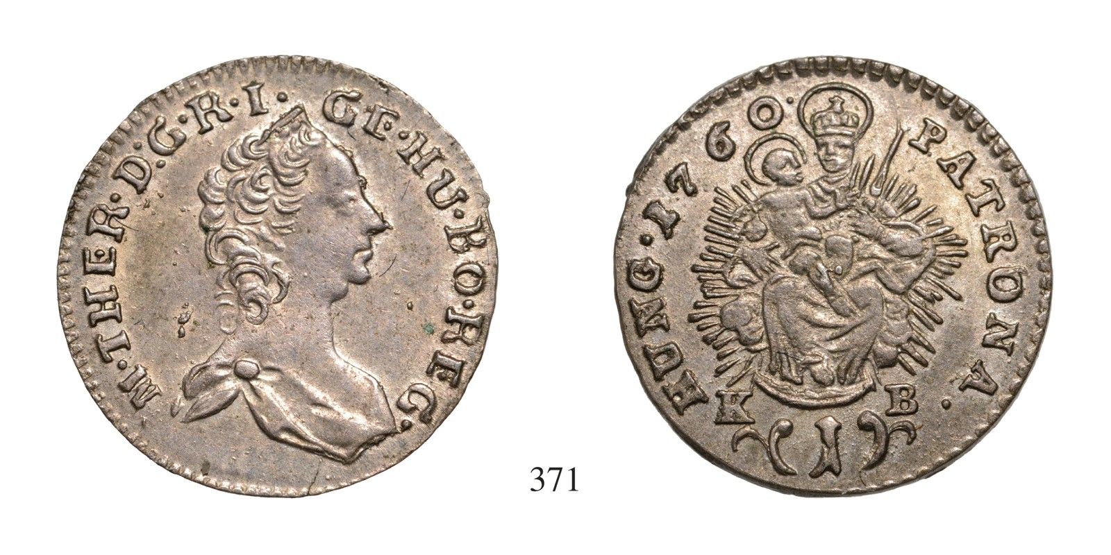 Mária Terézia (1740-1780), 2 Krajcár, Ag, 1760, Körmöcbánya