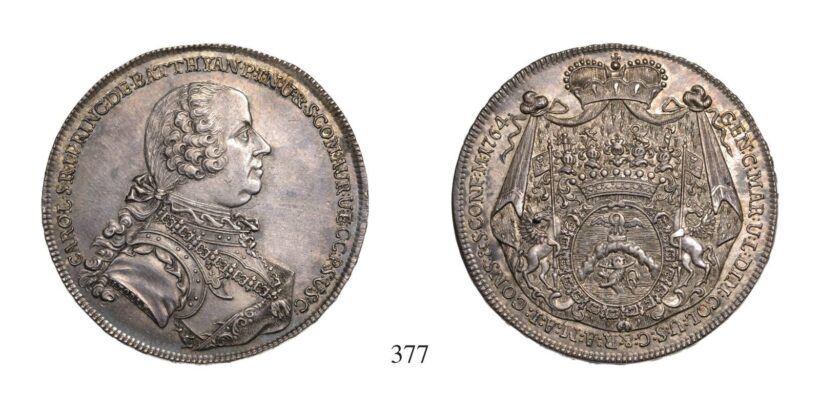Batthyány Károly(1697-1772), Tallér, Ag, 1764, Wien
