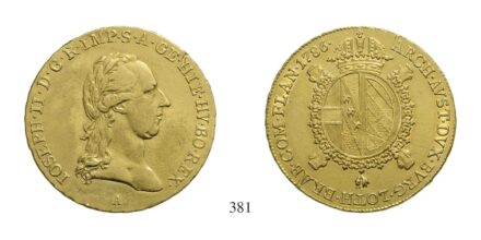 II. József (1780-1790), Souverain d'or, Au, 1786, Wien