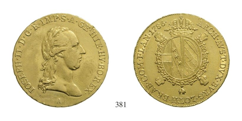 II. József (1780-1790), Souverain d'or, Au, 1786, Wien