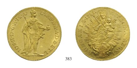 II. József (1780-1790), Dukát, Au, 1781, Körmöcbánya