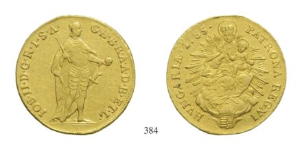 II. József (1780-1790), Dukát, Au, 1785, Körmöcbánya