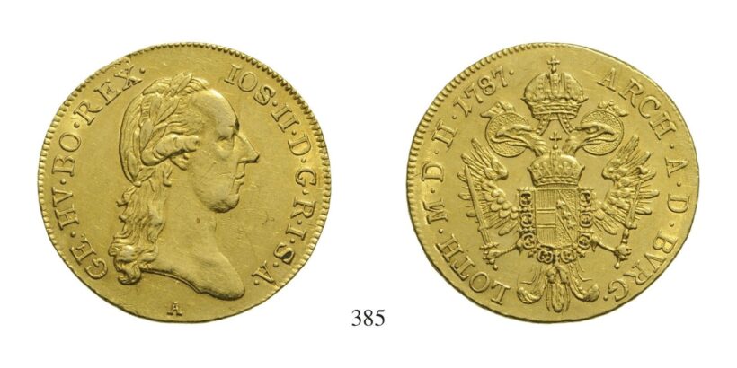 II. József (1780-1790), Dukát, Au, 1787, Wien