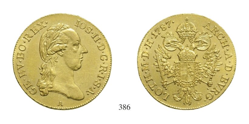 II. József (1780-1790), Dukát, Au, 1787, Wien