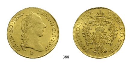 II. József (1780-1790), Dukát, Au, 1787, Körmöcbánya