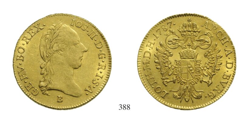 II. József (1780-1790), Dukát, Au, 1787, Körmöcbánya