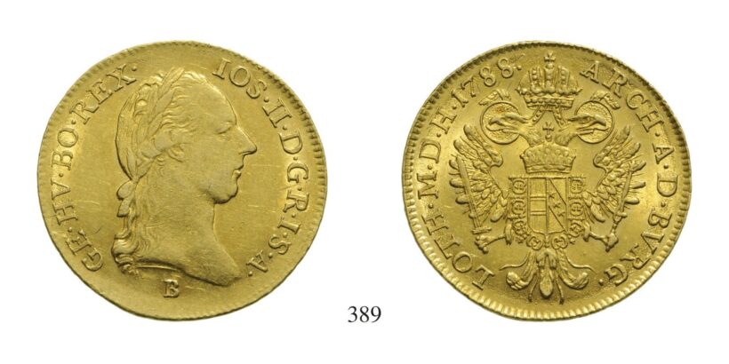 II. József (1780-1790), Dukát, Au, 1788, Körmöcbánya