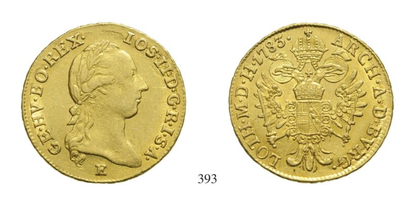 II. József (1780-1790), Dukát, Au, 1783, Gyulafehérvár