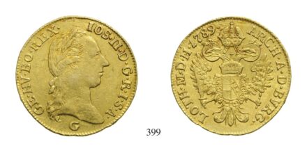 II. József (1780-1790), Dukát, Au, 1789, Nagybánya