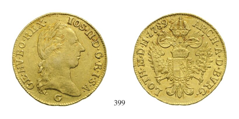 II. József (1780-1790), Dukát, Au, 1789, Nagybánya