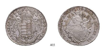 II. József (1780-1790), 1/2 Tallér, Ag, 1782, Körmöcbánya