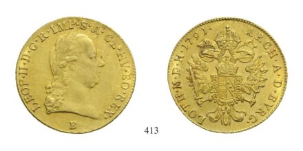 II. Lipót (1790-1792), Dukát, Au, 1791, Körmöcbánya