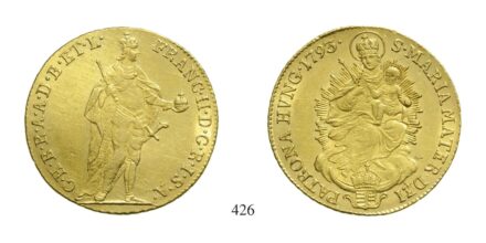 Ferenc (1792-1835), Dukát, Au, 1793, Körmöcbánya