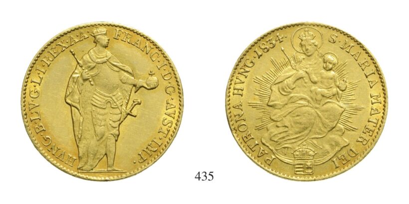 Ferenc (1792-1835), Dukát, Au, 1834, Körmöcbánya