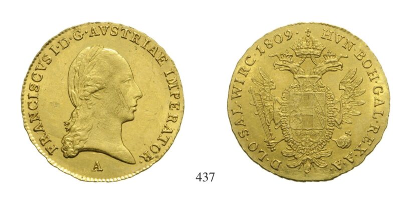 Ferenc (1792-1835), Dukát, Au, 1809, Wien