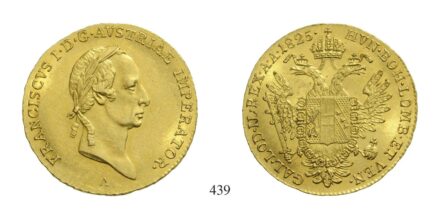 Ferenc (1792-1835), Dukát, Au, 1825, Wien