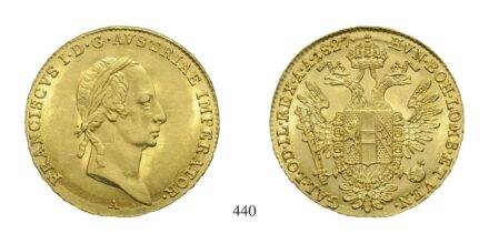 Ferenc (1792-1835), Dukát, Au, 1827, Wien