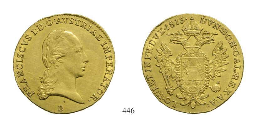 Ferenc (1792-1835), Dukát, Au, 1815, Körmöcbánya