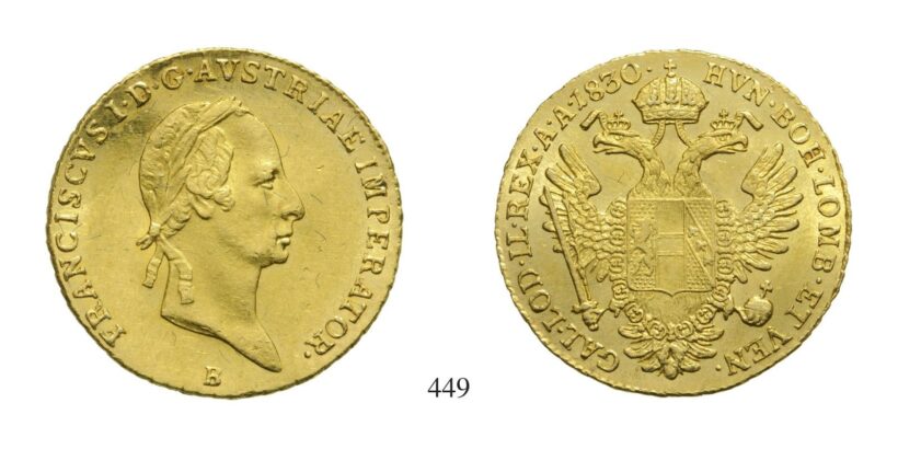 Ferenc (1792-1835), Dukát, Au, 1830, Körmöcbánya