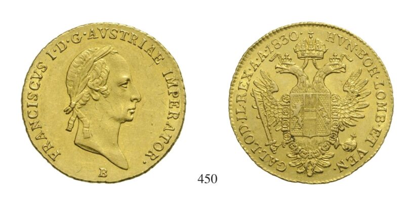 Ferenc (1792-1835), Dukát, Au, 1830, Körmöcbánya