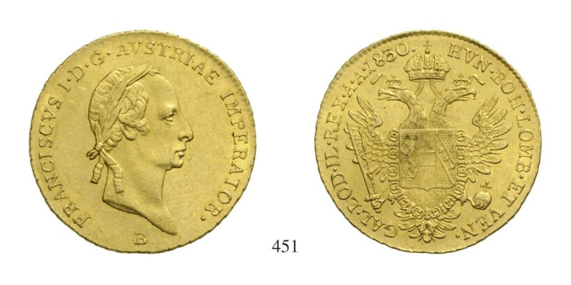 Ferenc (1792-1835), Dukát, Au, 1830, Körmöcbánya