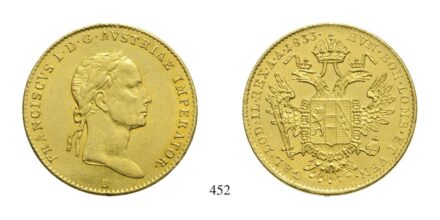 Ferenc (1792-1835), Dukát, Au, 1833, Körmöcbánya