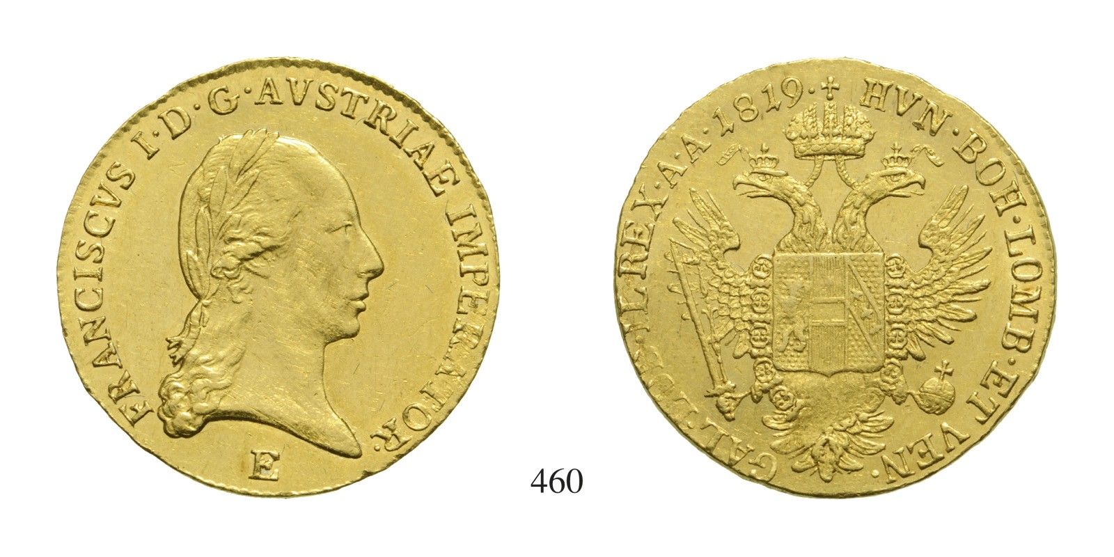 Ferenc (1792-1835), Dukát, Au, 1819, Gyulafehérvár