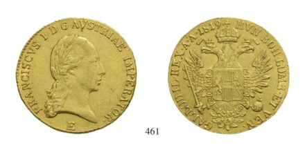 Ferenc (1792-1835), Dukát, Au, 1819, Gyulafehérvár