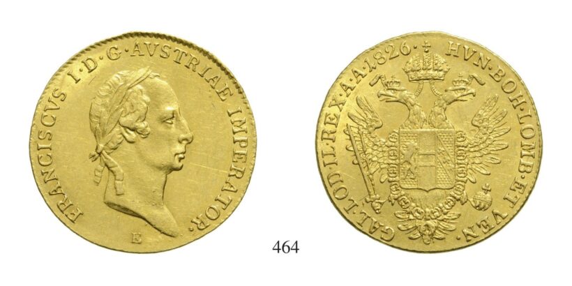 Ferenc (1792-1835), Dukát, Au, 1826, Gyulafehérvár