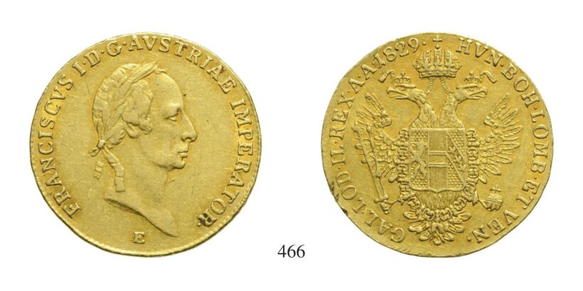 Ferenc (1792-1835), Dukát, Au, 1829, Gyulafehérvár
