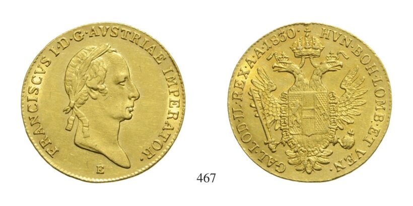 Ferenc (1792-1835), Dukát, Au, 1830, Gyulafehérvár