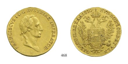 Ferenc (1792-1835), Dukát, Au, 1830, Gyulafehérvár