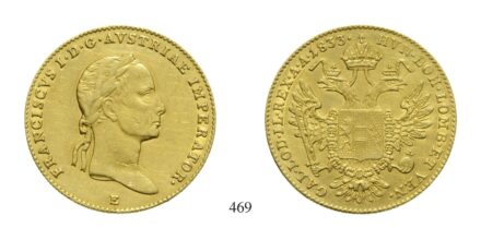 Ferenc (1792-1835), Dukát, Au, 1833, Gyulafehérvár