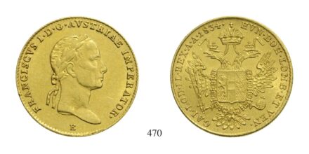 Ferenc (1792-1835), Dukát, Au, 1834, Gyulafehérvár