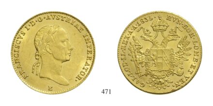 Ferenc (1792-1835), Dukát, Au, 1835, Gyulafehérvár