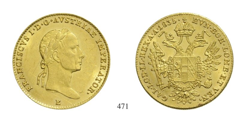 Ferenc (1792-1835), Dukát, Au, 1835, Gyulafehérvár