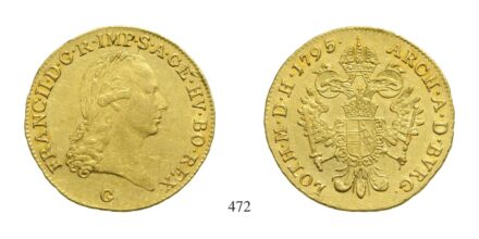 Ferenc (1792-1835), Dukát, Au, 1795, Nagybánya