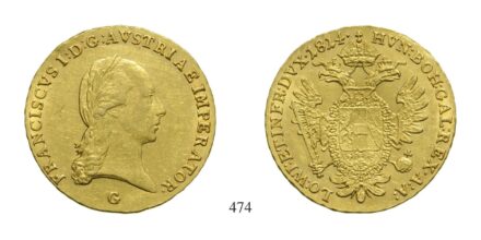 Ferenc (1792-1835), Dukát, Au, 1814, Nagybánya
