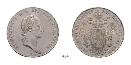 Ferenc (1792-1835), Tallér, Ag, 1825, Prága